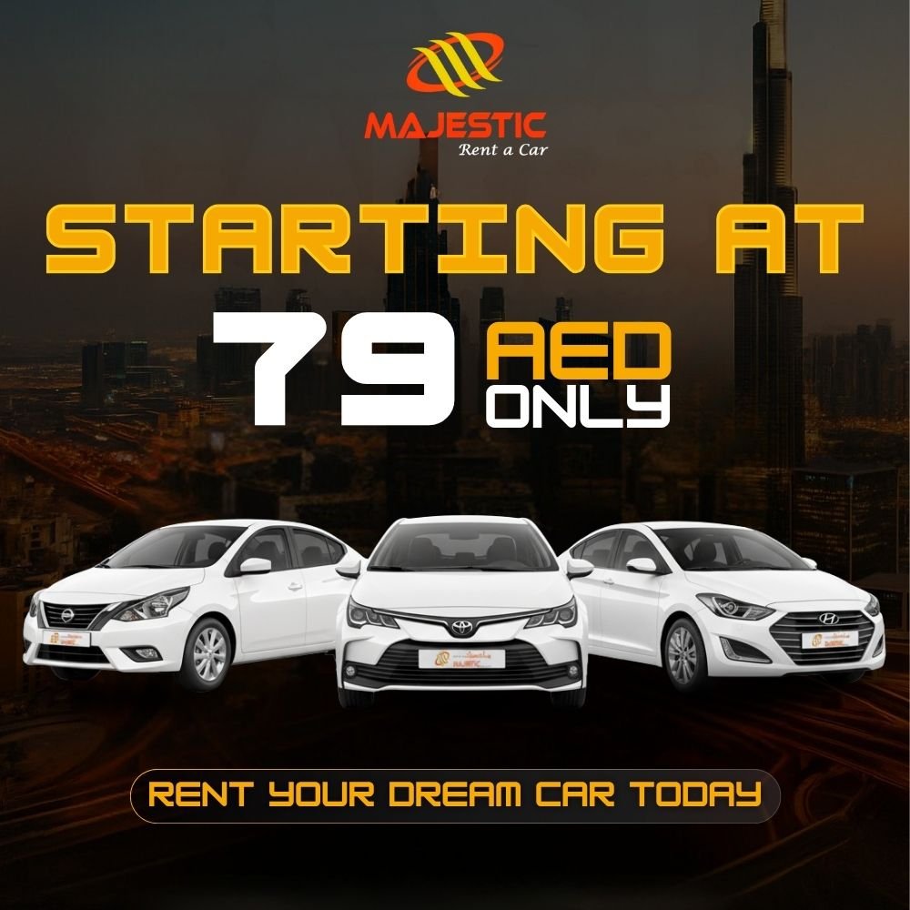 Car rental Dubai starting from AED 79 with special offers